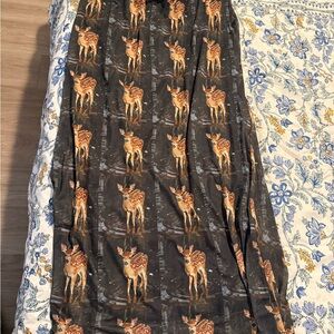 Dressed in LALA Black Deer Print Skirt